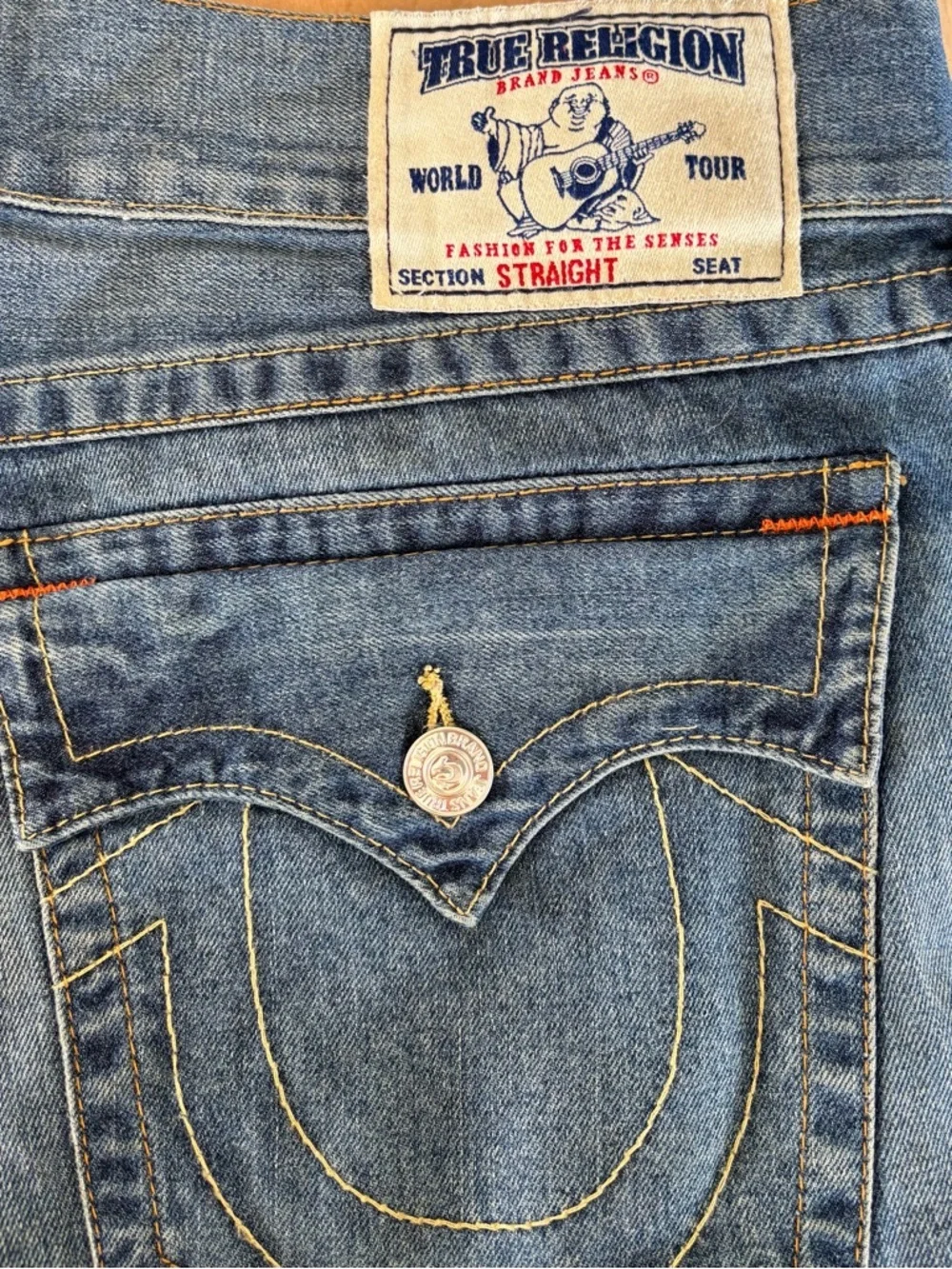 True Religion Men’s Light Blue Straight Jeans